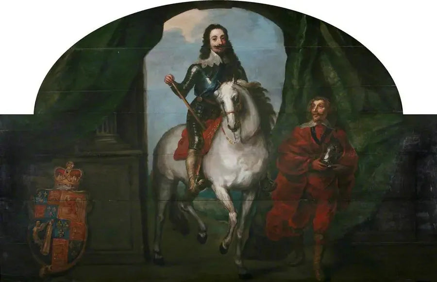 シャルル1世王（1600-1649）と彼の騎手M.ド・サン・アントワーヌ、エペルニョン騎士 - アントワーヌ・ヴァン・ダイク

Source:
Le roi Charles Ier (1600-1649) et son écuyer M. de St Antoine, chevalier d'Epergnon - Antoine van Dyck