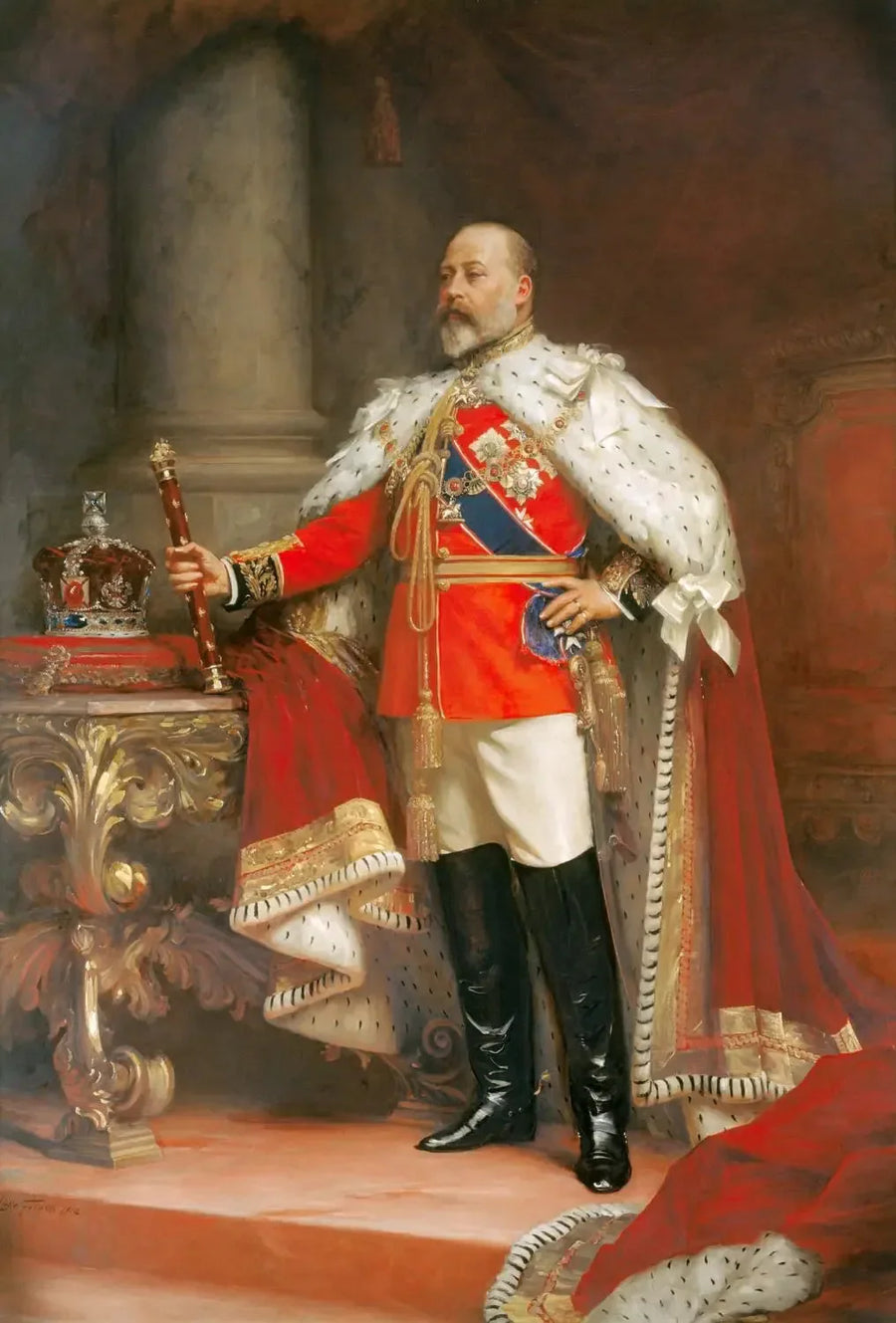 エドワード7世（1841-1910） - ルーク・フィルズ

Source:
Le roi Édouard VII (1841-1910) - Luke Fildes