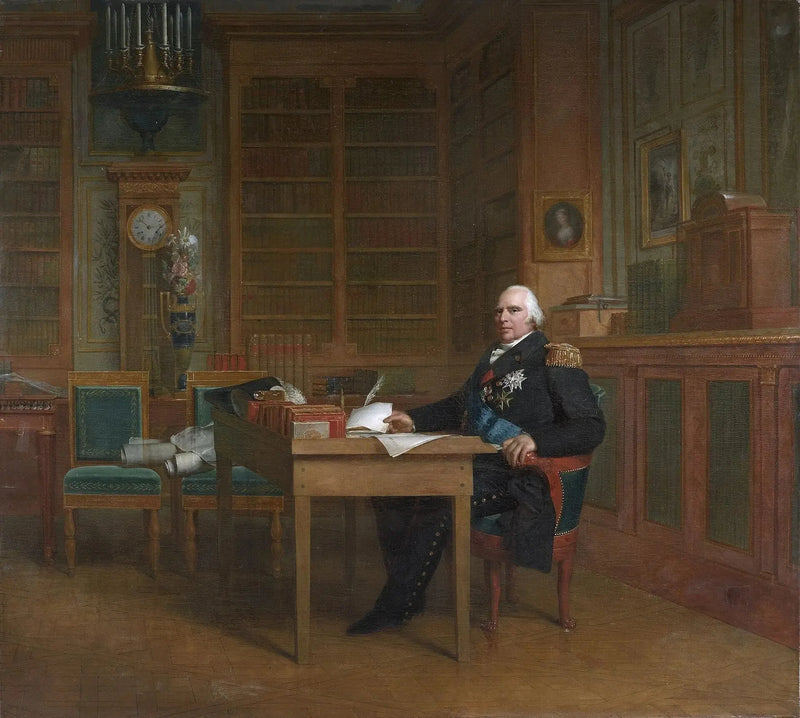 ルイ18世王のチュイルリー宮殿の書斎の中の姿 - フランソワ・ジェラール

Source:
Le roi Louis XVIII dans son cabinet de travail des Tuileries - François Gérard