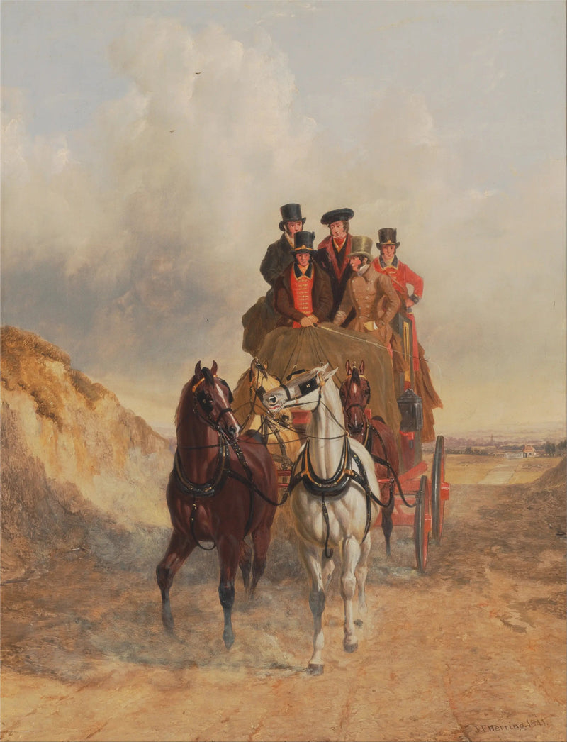 ロイヤルメールコーチが道路を走る - ジョン・フレデリック・ヘリング Sr.  

Source:
Le Royal Mail Coach sur la route - John Frederick Herring, Sr.