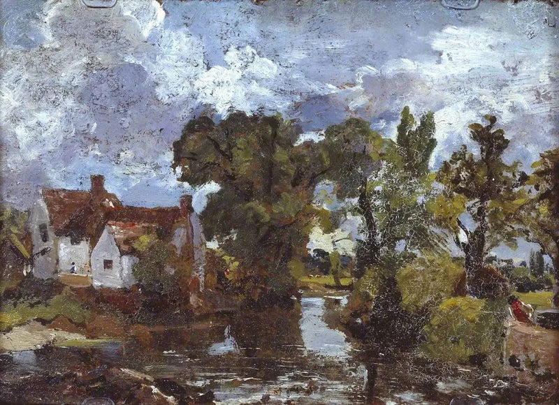 水車小屋の小川。裏面：夜の風景と橋 - ジョン・コンスタブル

Source:
Le ruisseau du moulin. Verso : Scène nocturne avec pont - John Constable