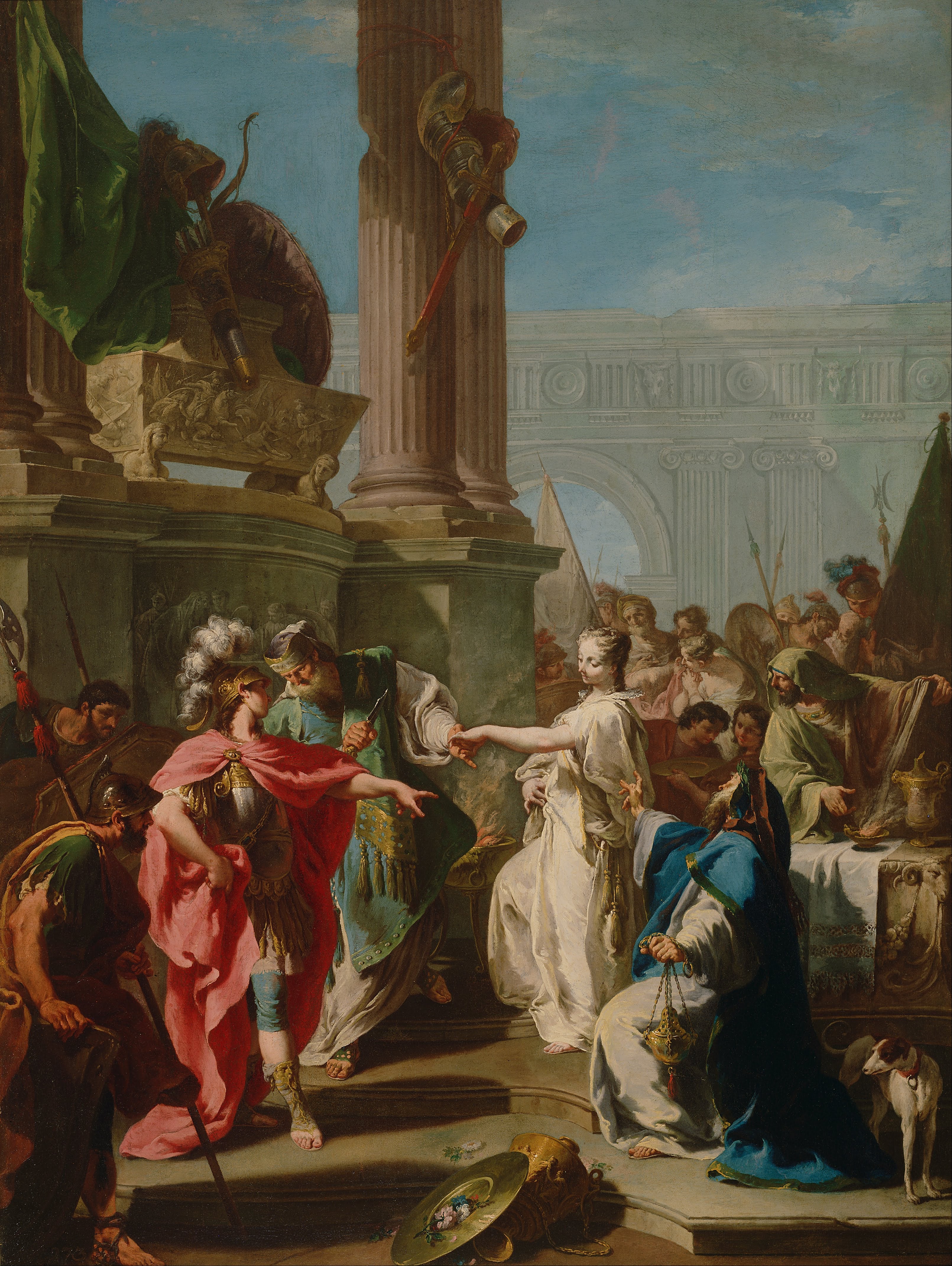 Le sacrifice de Polyxena du Malibu - Giovanni Battista Pittoni - Alpha Reproduction