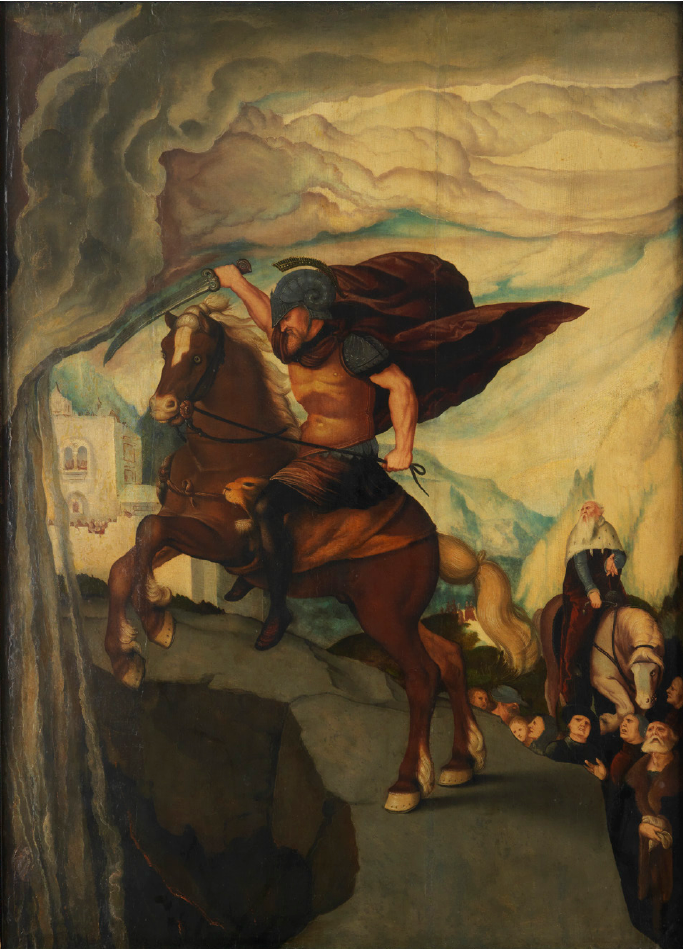 マーカス・クルティウスの自己犠牲 - ハンス・バルドゥング・グライン