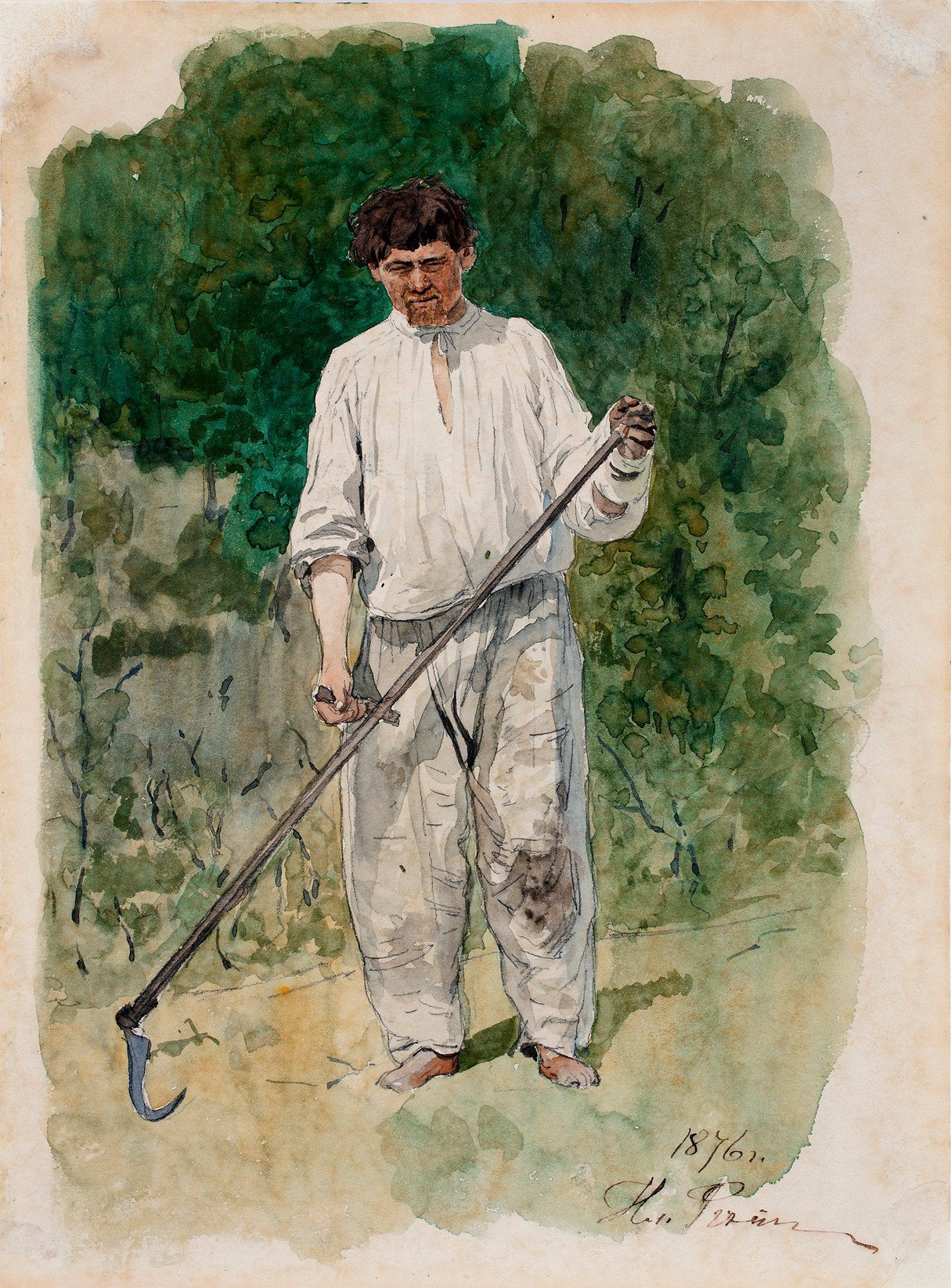 Le Scytheman - Ilya Repin - Alpha Reproduction