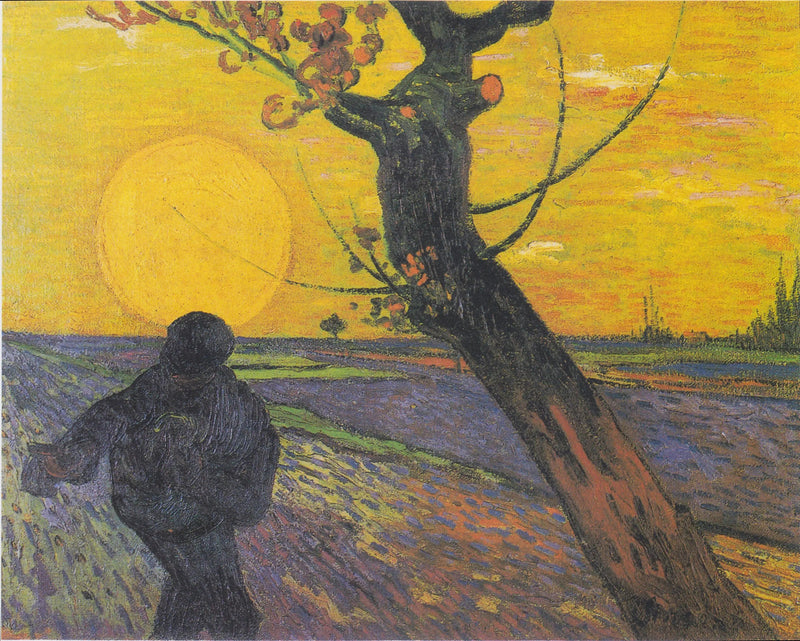 夕日の中の種まき - Vincent van Gogh