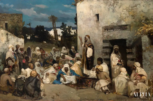 Le Sermon à Capharnaüm - Wilhelm Kotarbiński Reproductions de tableaux à la peinture à l’huile