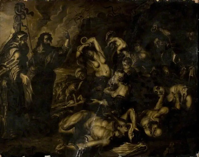 Le serpent d'airain - Peter Paul Rubens image 1 reproduction de peinture à l’huile