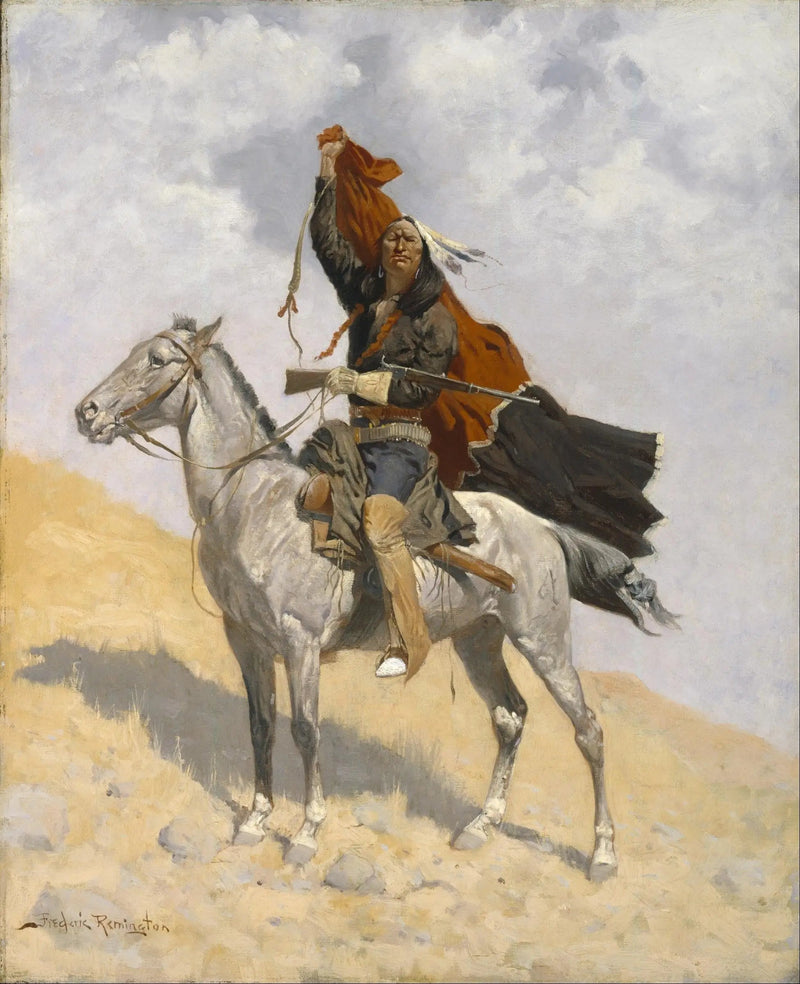 カバーの信号 - フレデリック・レミントン

Source:
Le signal de la couverture - Frederic Remington
