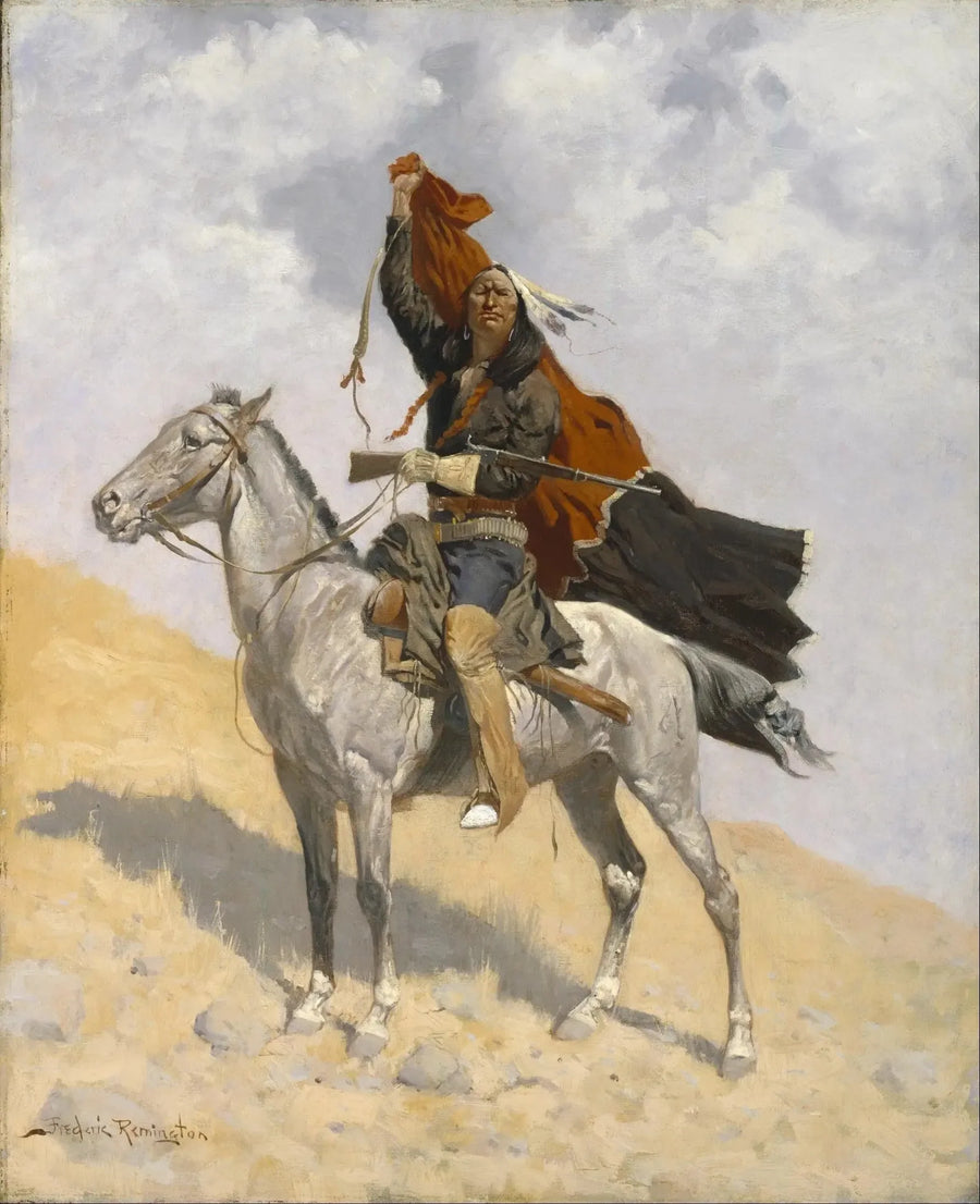 カバーの信号 - フレデリック・レミントン

Source:
Le signal de la couverture - Frederic Remington