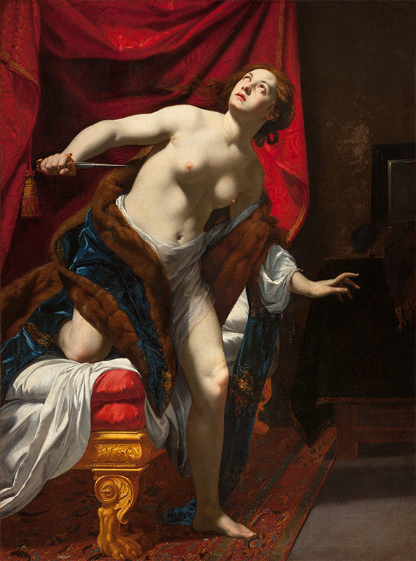 Le suicide de Lucrèce - Simon Vouet image 1 copie peinte à la main à l’huile