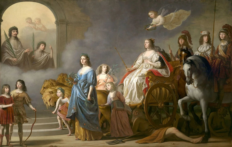 冬の女王の勝利：正義の寓意 - Gerrit van Honthorst