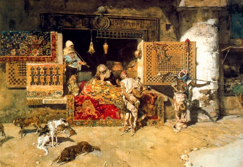 Le vendeur de tapisserie - Mariano Fortuny Marsal
