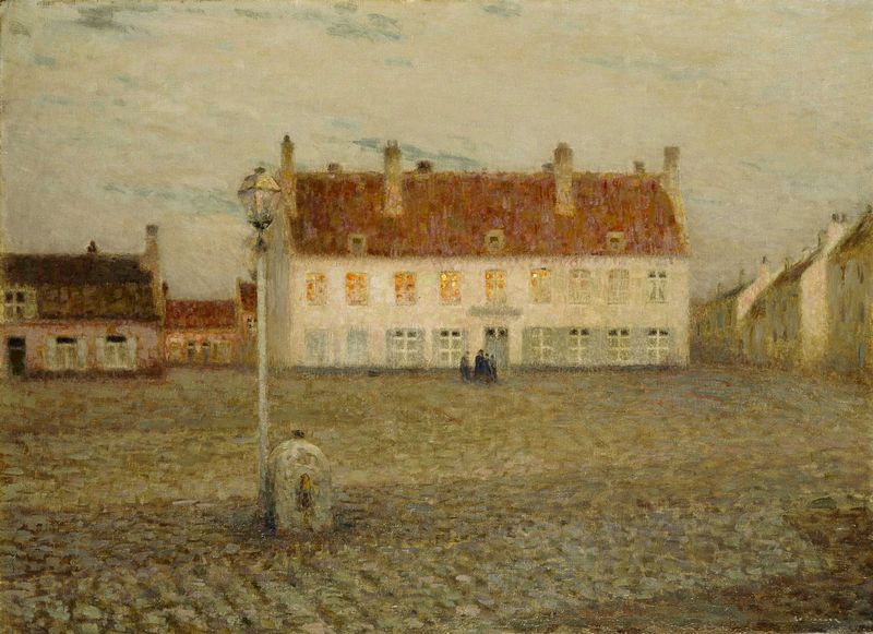 Le Village, Crépuscule - Henri Le Sidaner image 1 copie de tableau peinte à la main