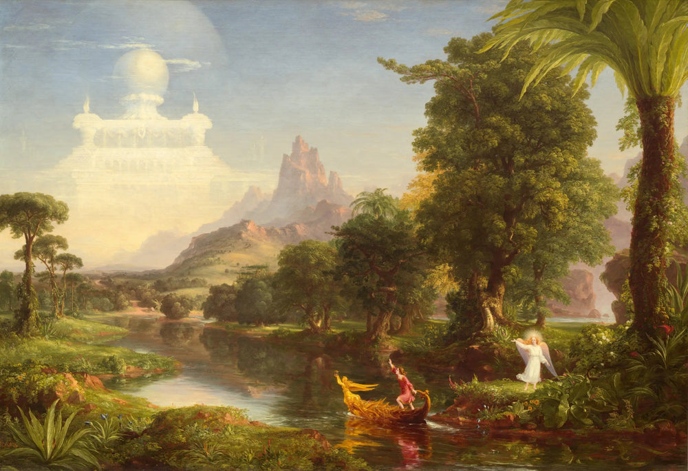 Le Voyage de la vie : jeunesse - Thomas Cole image 1 copie de tableau peinte à la main