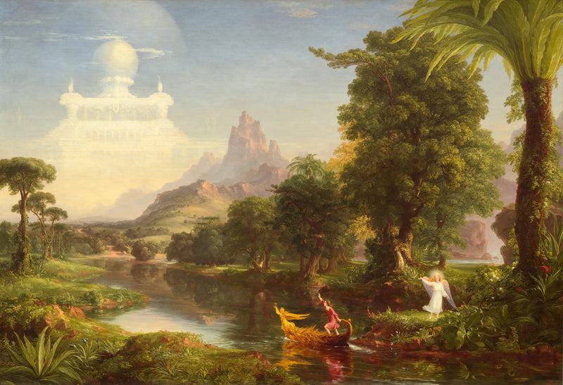 人生の旅：若さ - トーマス・コール

Source:
Le Voyage de la vie : jeunesse - Thomas Cole
