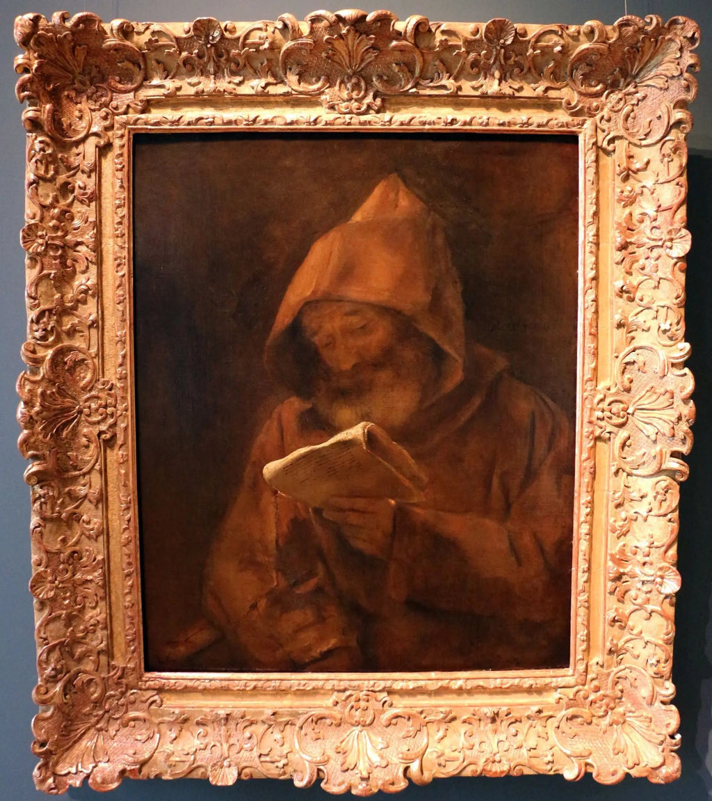 Lecture du moine - Rembrandt image 2 reproduction réalisée par Alpha Reproduction
