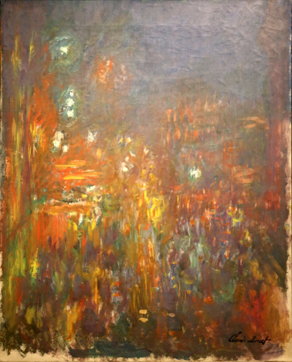 Leicester Square, la nuit - Claude Monet image 1 reproduction artisanale de tableau