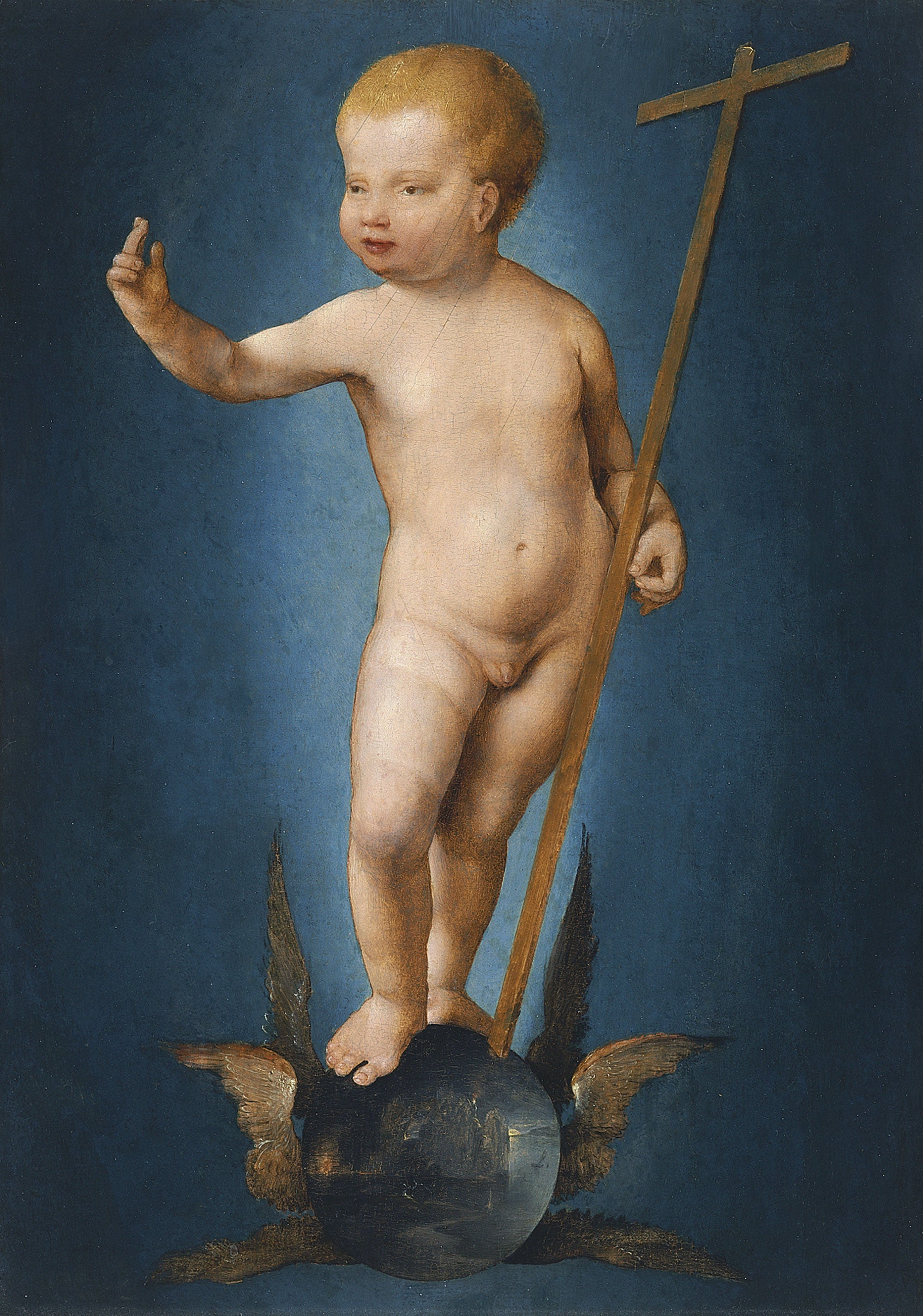 L’Enfant Jésus sur le globe du monde - Joos van Cleve - Alpha Reproduction