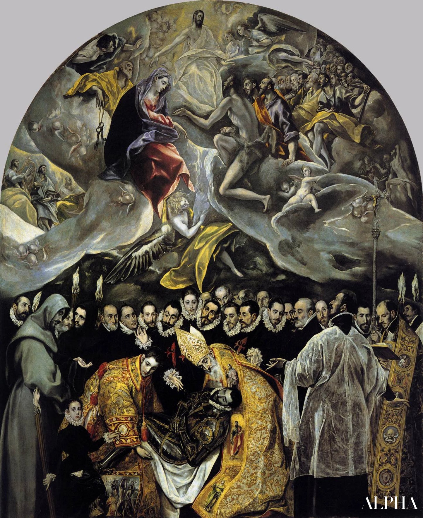 The Burial of the Count of Orgaz - El Greco - Reproductions de tableaux et peintures haut de gamme