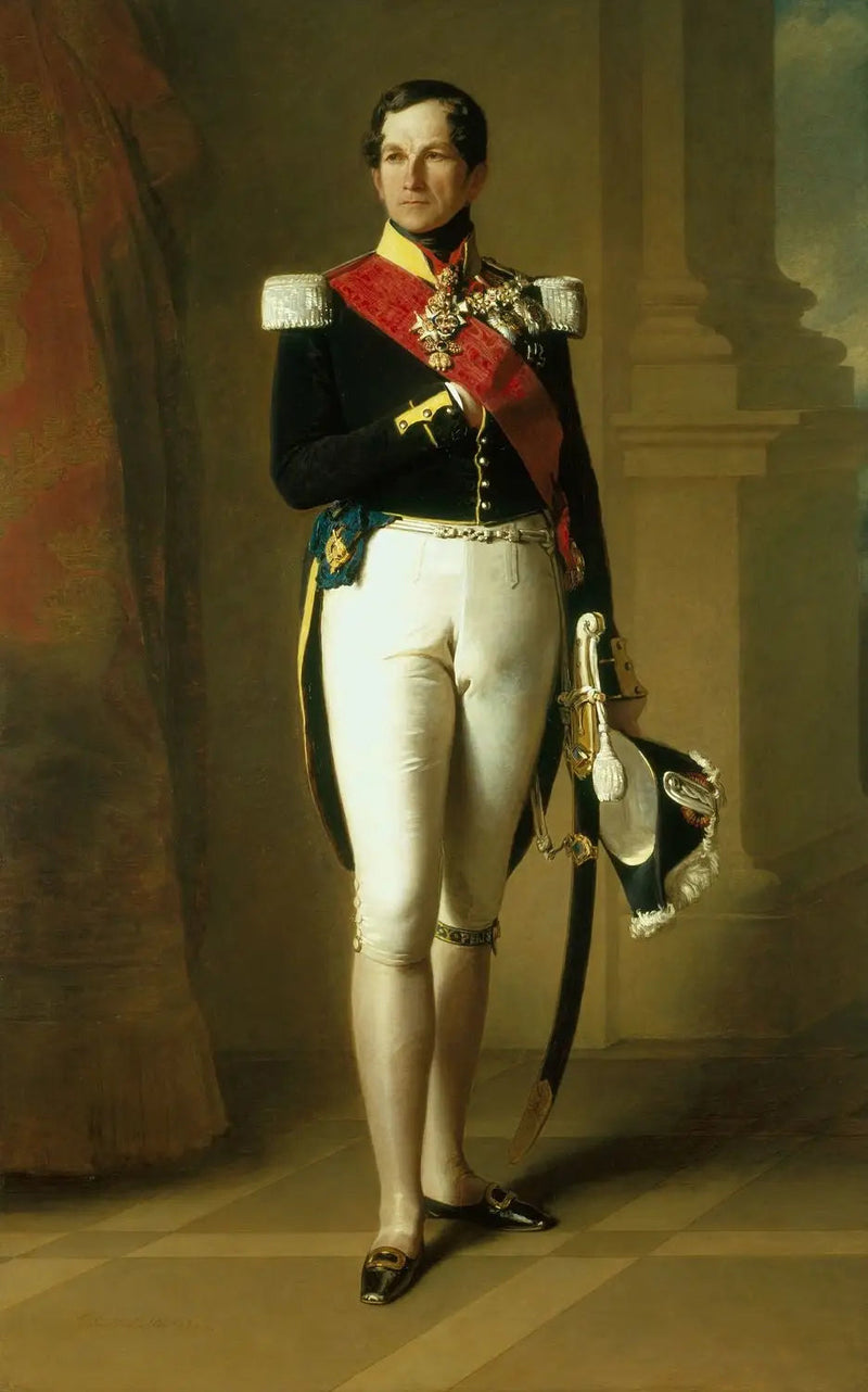 ベルギー王 Leopold I（1790-1865） - フランツ・ザーヴァー・ウィンターハルター

Source:
Léopold Ier, roi des Belges (1790-1865) - Franz Xaver Winterhalter