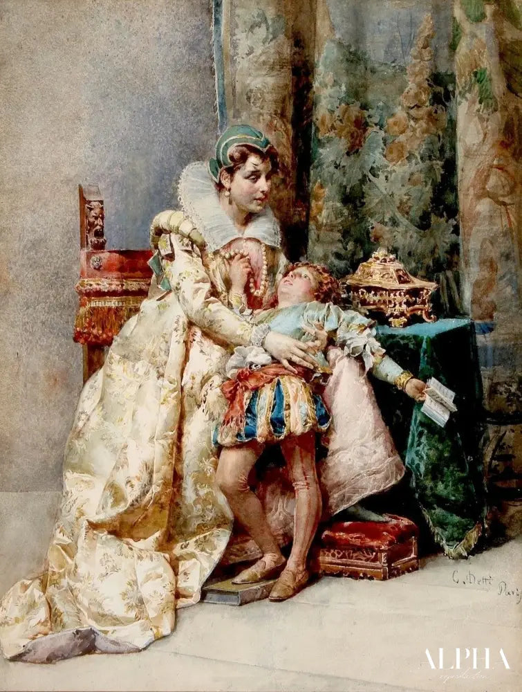 L’érudit réticent - Cesare-Auguste Detti Reproductions de tableaux à la peinture à l’huile