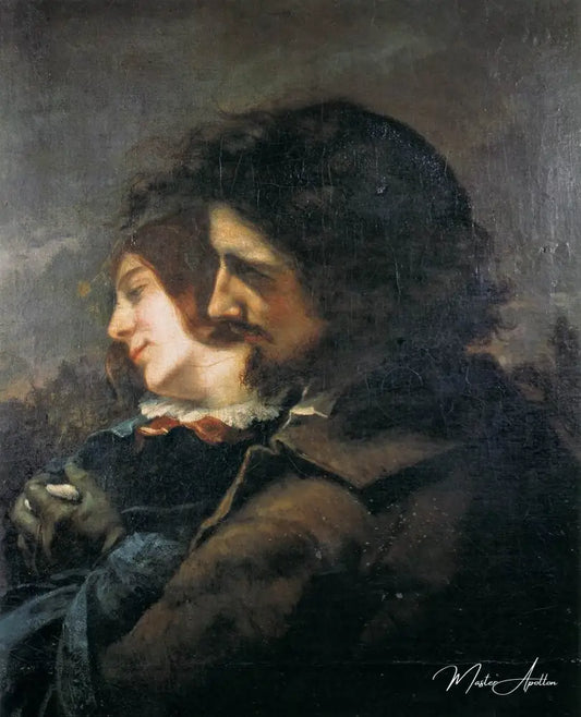 Les amoureux - Gustave Courbet - Reproductions de tableaux et peintures haut de gamme