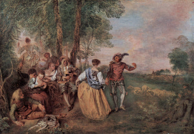 Les Bergers - Antoine Watteau - Alpha Reproduction