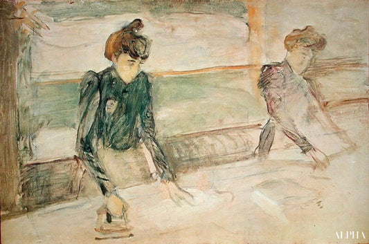 洗濯女 - トゥールーズ＝ロートレック - 高級絵画および絵画の複製