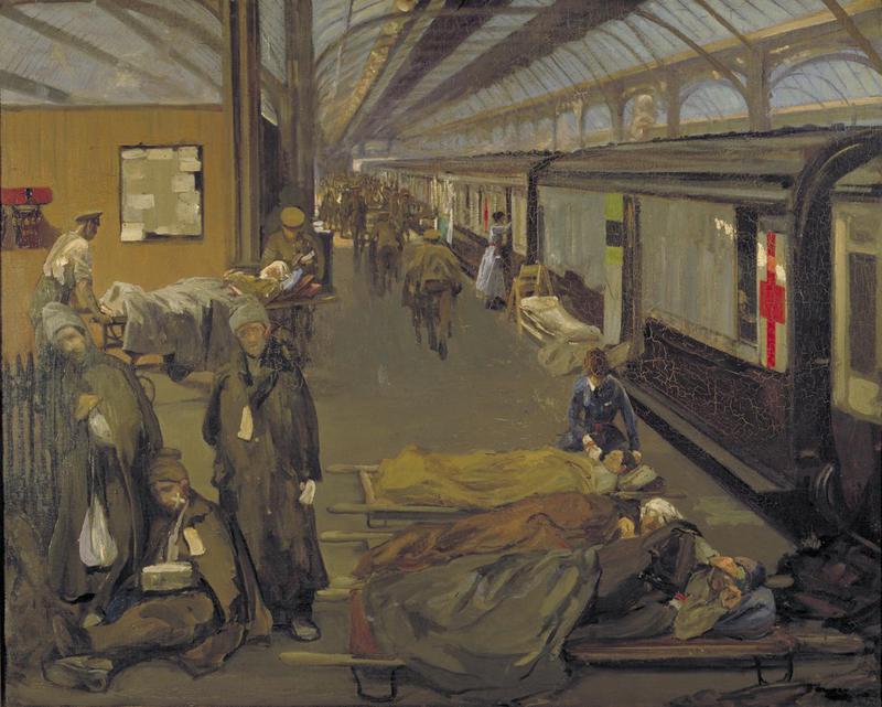 Les blessés à Douvres - John Lavery