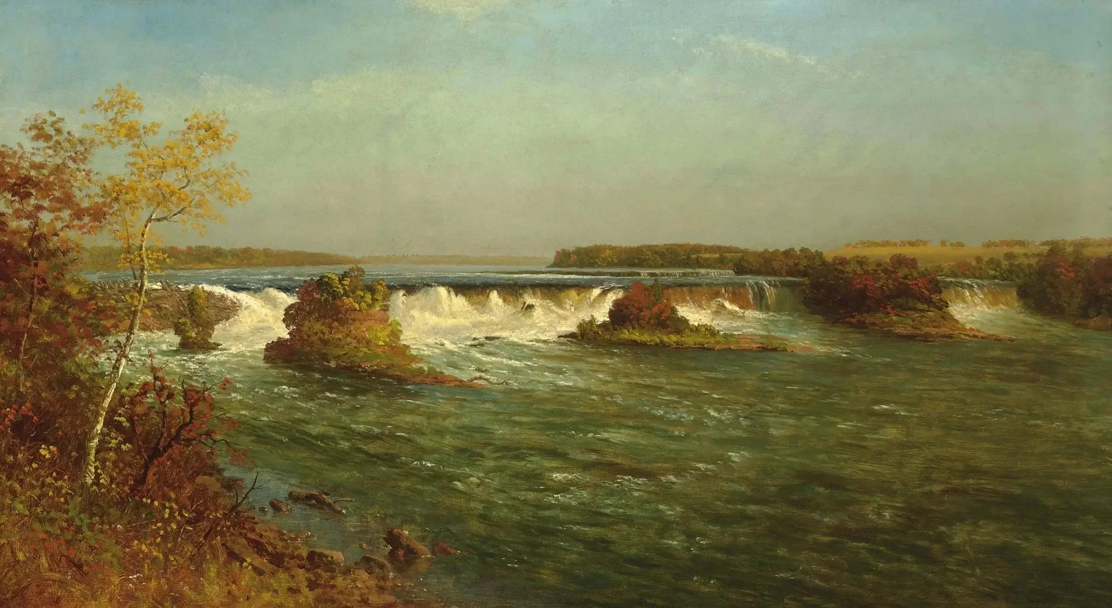 Les chutes de Saint-Antoine - Albert Bierstadt image 1 copie de tableau peinte à la main
