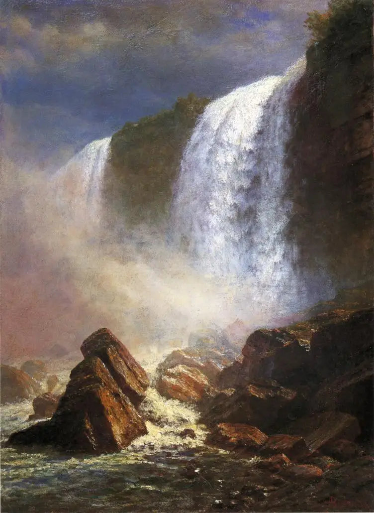 ナイアガラの滝を下から見た風景 - アルバート・ビアシュタット

Source:
Les chutes du Niagara vues d'en bas - Albert Bierstadt