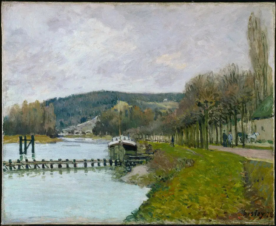 Les coteaux de Bougival - Alfred Sisley image 1 reproduction réalisée par Alpha Reproduction