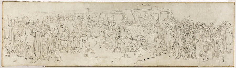 チュイルリー橋のカッコウたち - ルイ＝レオポルド・ボイリー

Source:
Les coucous sur le quai des Tuileries - Louis-Léopold Boilly
