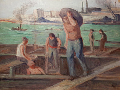 Les débardeurs - Maximilien Luce - Alpha Reproduction