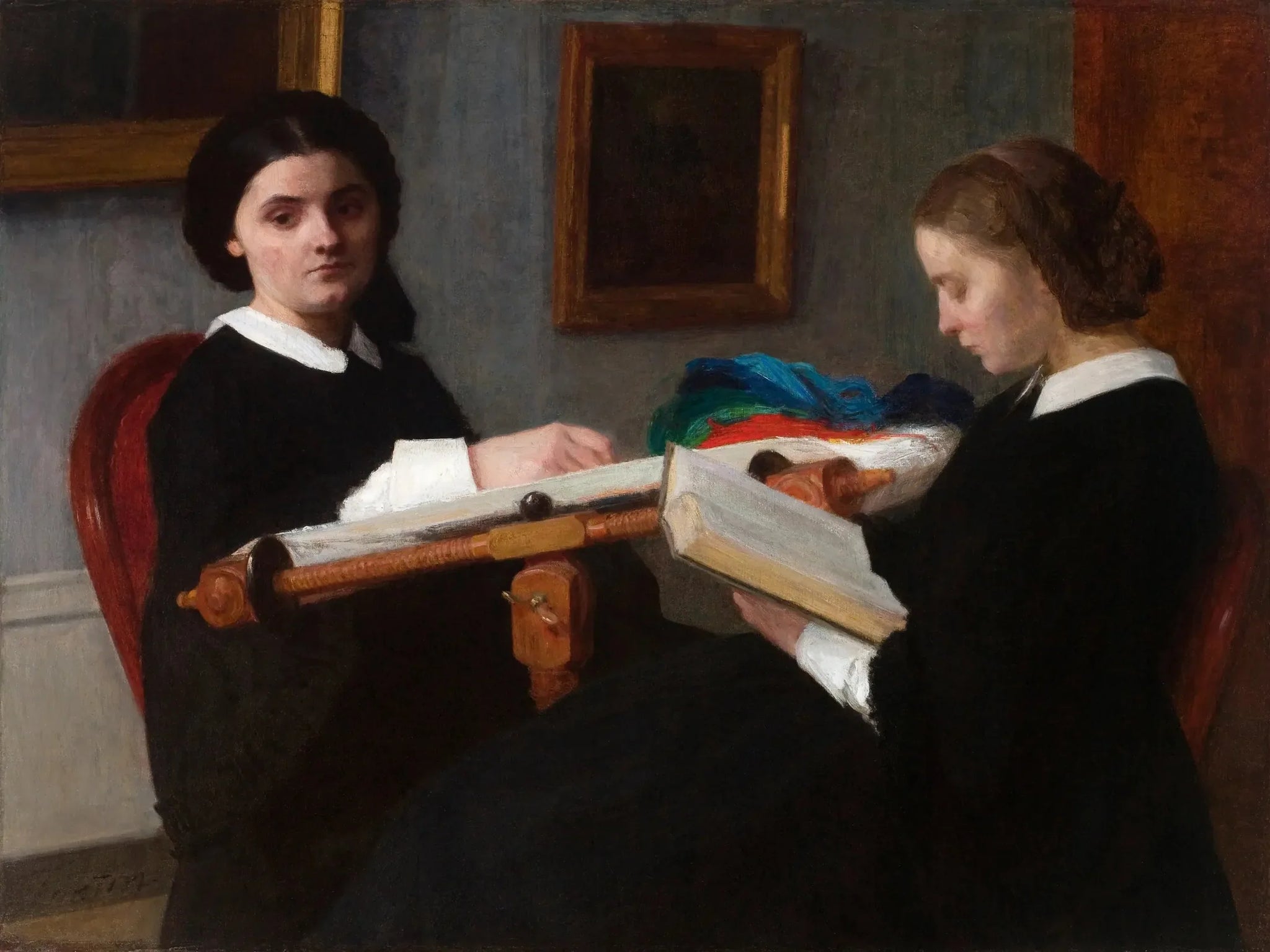 Les Deux Sœurs - Henri Fantin-Latour image 1 copie peinte à la main à l’huile