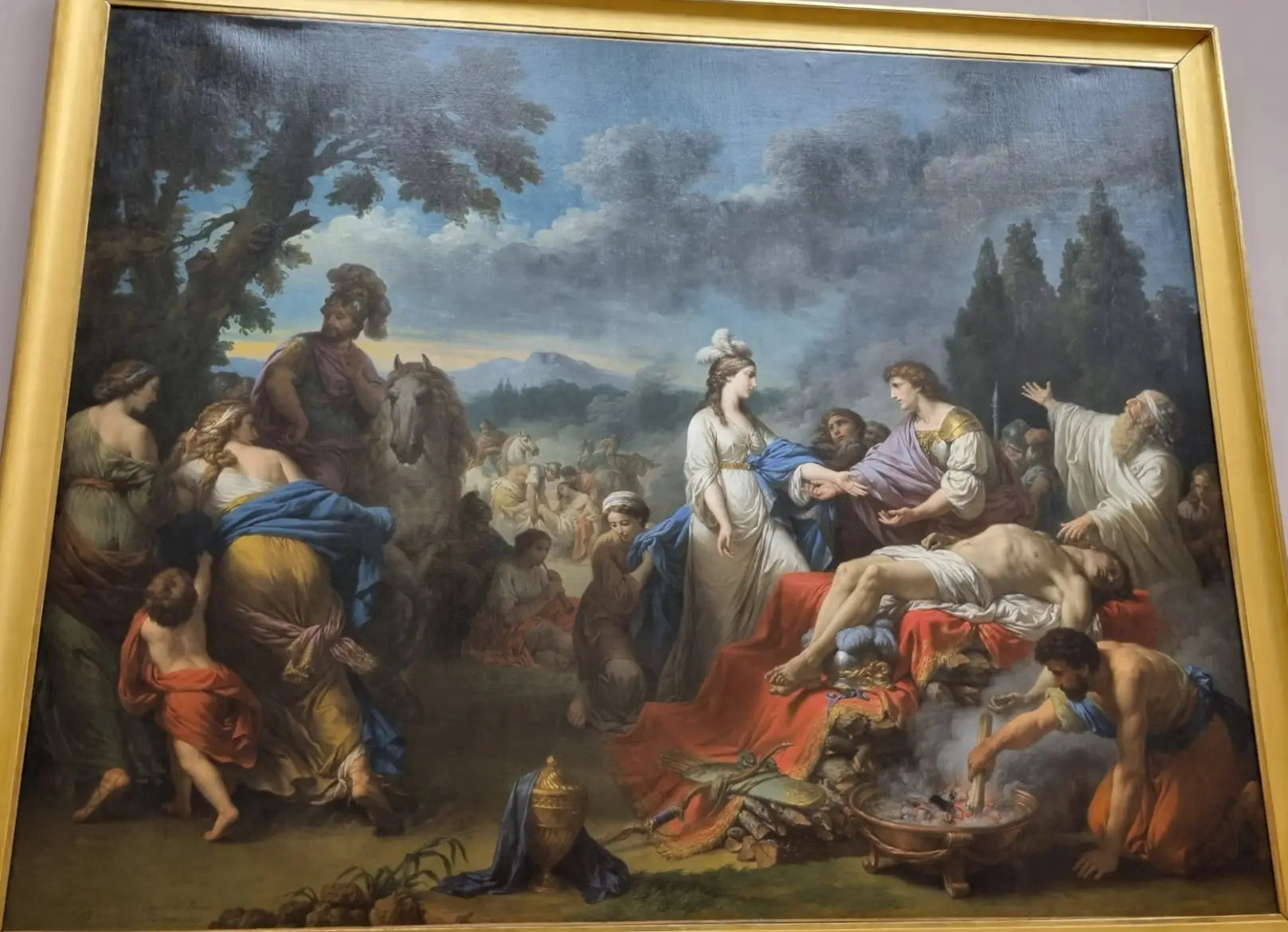 Les deux veuves d’un chef indien - Louis Jean François Lagrenée - Alpha Reproduction