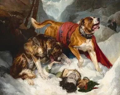 アルプスのドッグスが困っている旅行者を蘇生させる - エドウィン・ヘンリー・ランシー

Source:
Les Dogues des Alpes réaniment un voyageur en détresse - Edwin Henry Landseer