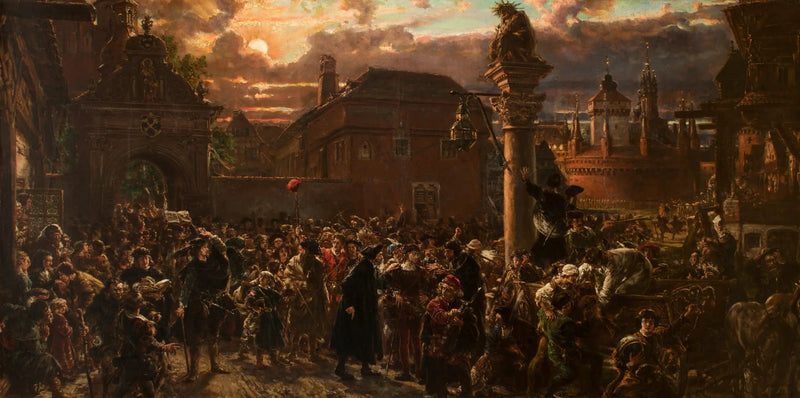 クラクフを離れる学生たち 1549年 - ヤン・マテイコ

Source:
Les étudiants quittant Cracovie en 1549 - Jan Matejko