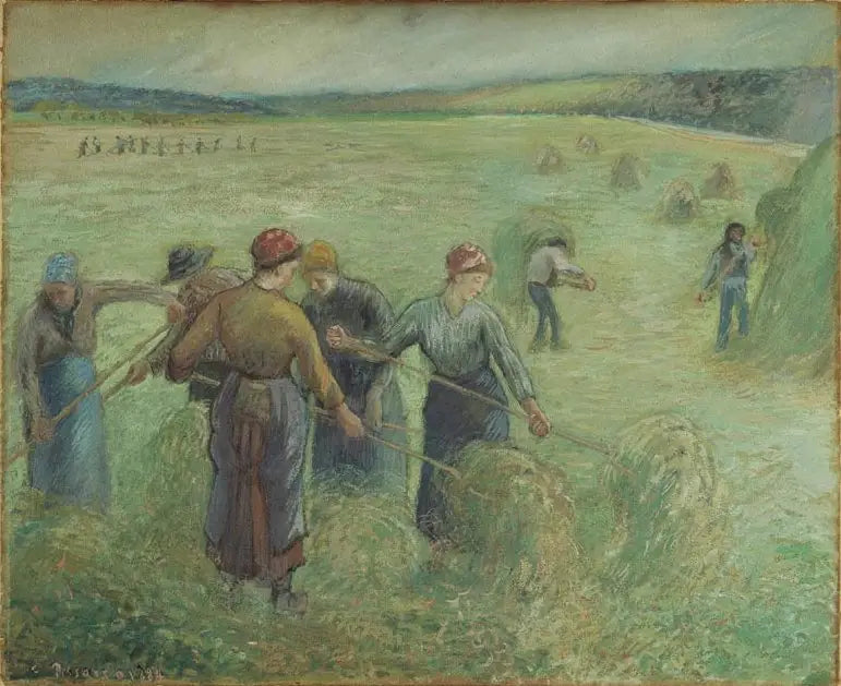 Les Faneuses - Camille Pissarro image 1 copie de tableau peinte à la main
