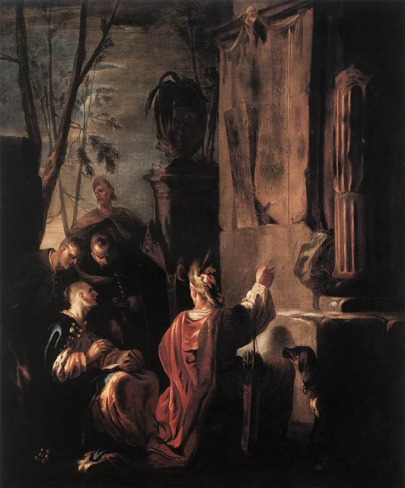 Les faux au tombeau d'Ovide - Johann Heinrich Schönfeld