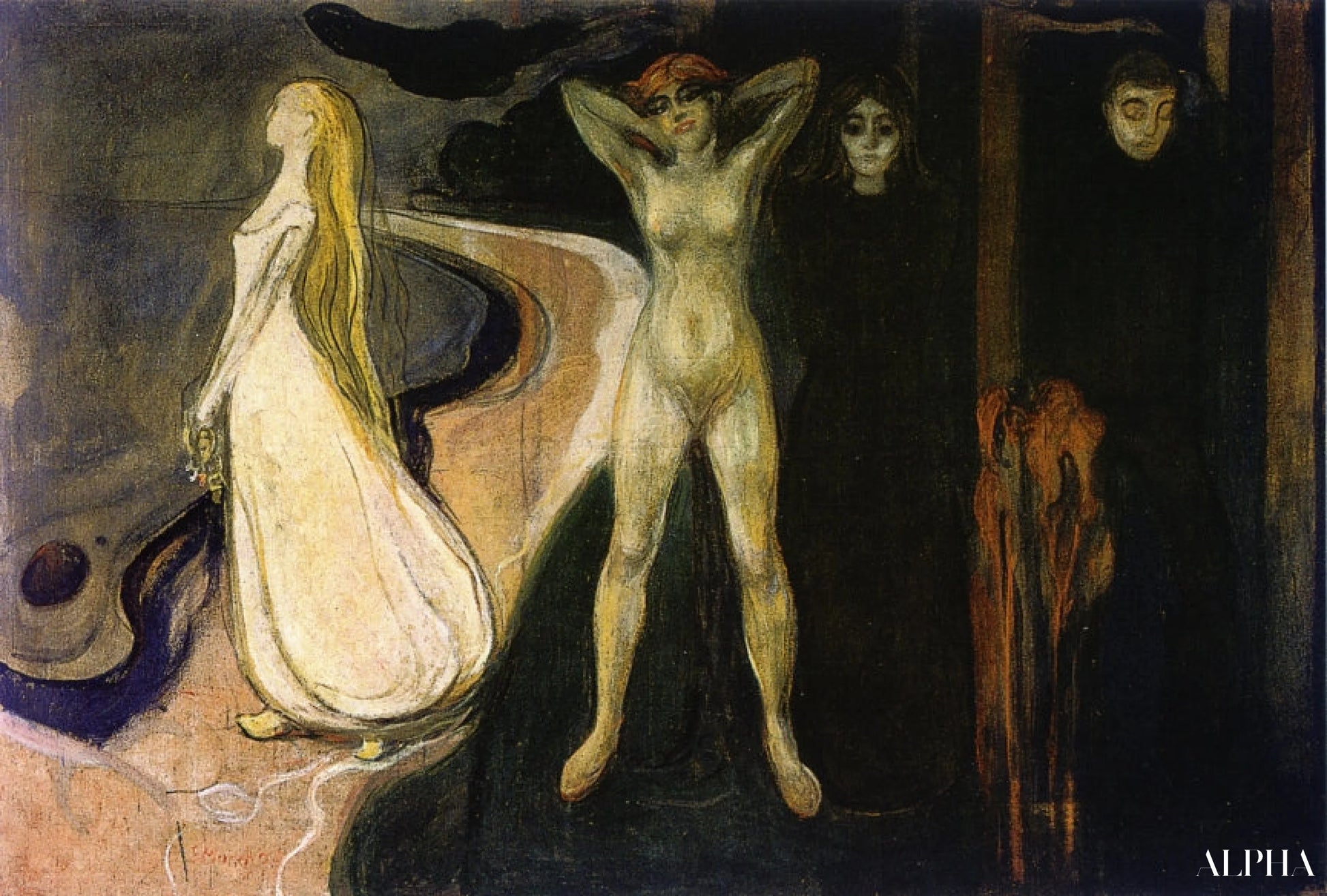 三段階の女性たち - Edvard Munch - 高級絵画および絵画の複製
