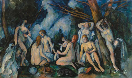 Les Grandes baigneuses (Barnes Foundation) - Paul Cézanne - Reproductions de tableaux et peintures haut de gamme