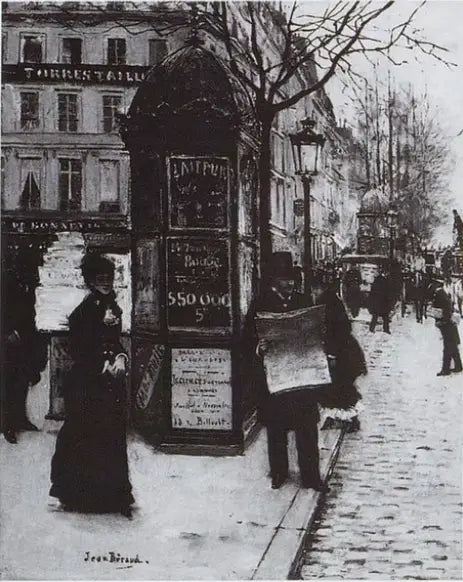 Les Grands Boulevards - Jean Béraud image 1 reproduction de peinture à l’huile