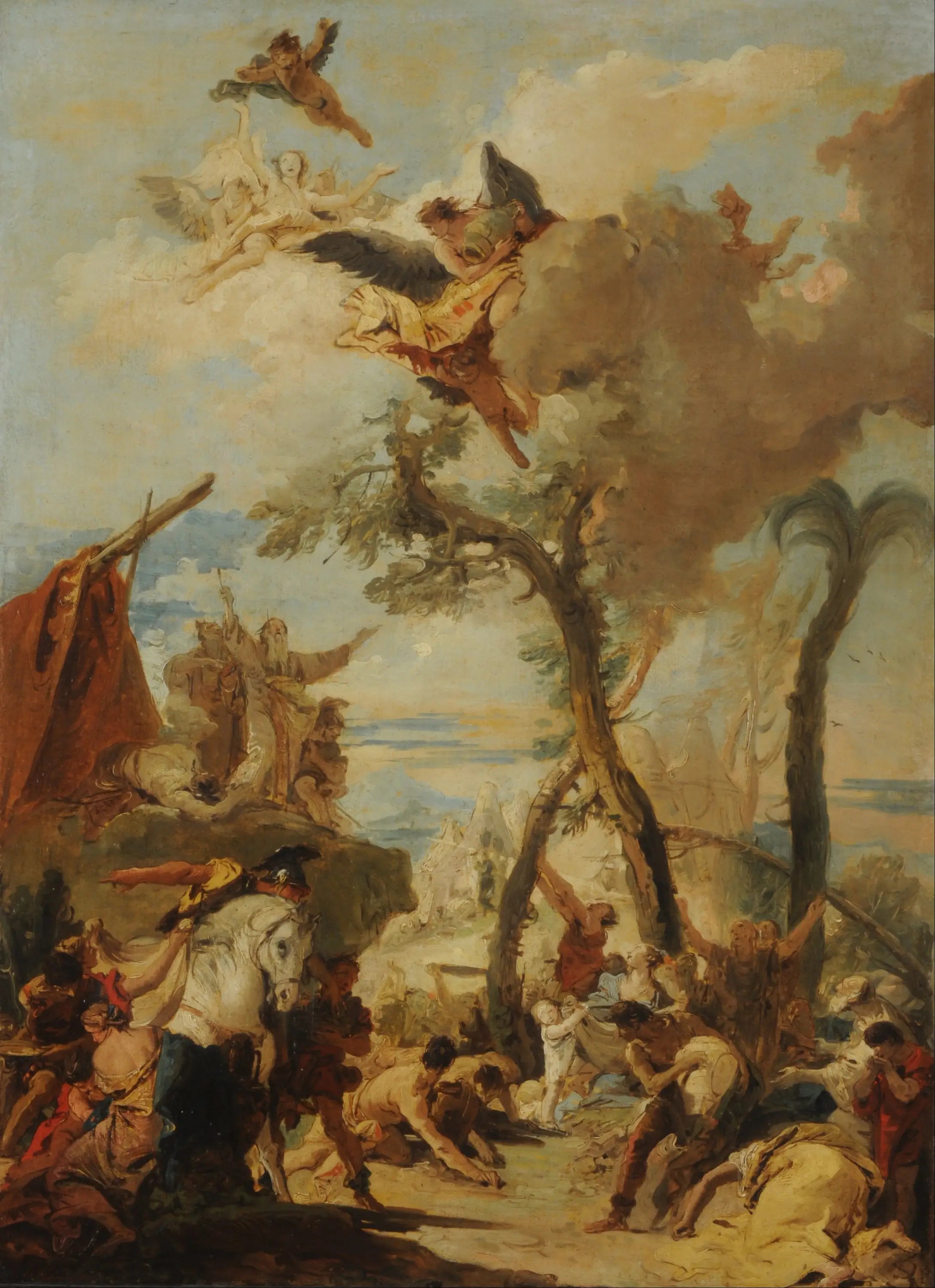 Les Hébreux ramassant la manne dans le désert - Giovanni Battista Tiepolo - Alpha Reproduction