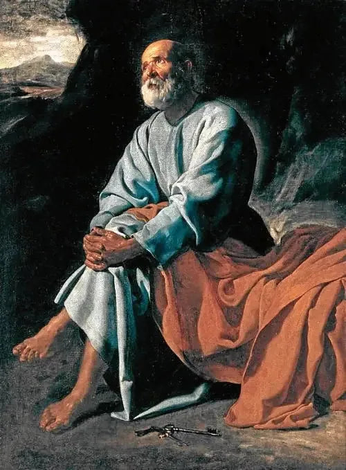 Les larmes de Saint Pierre - Diego Velázquez image 1 reproduction réalisée par Alpha Reproduction