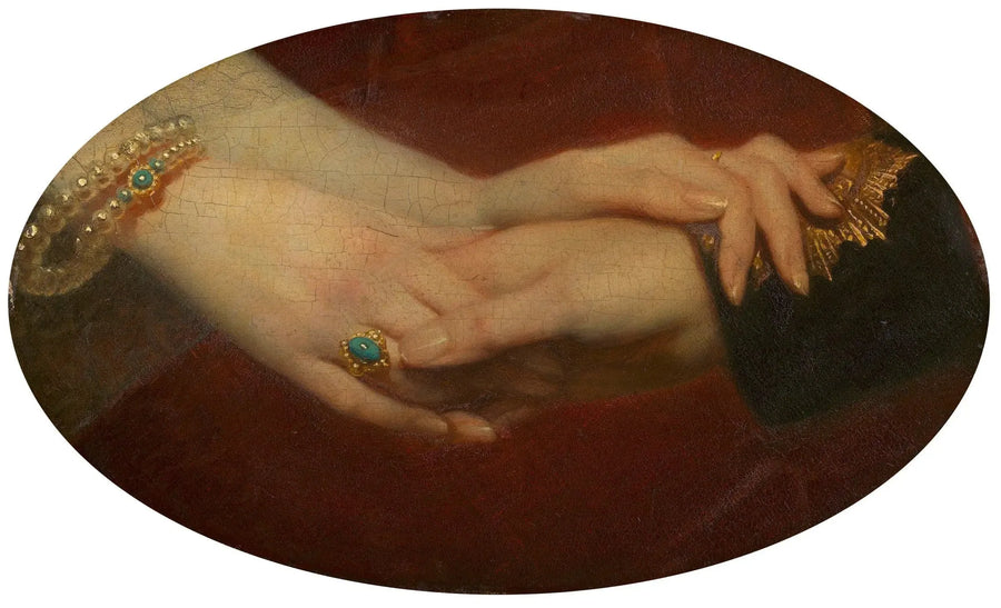 ビクトリア女王（1819-1901）とアルバート公（1819-1861）の縛られた手 - フランツ・ザヴェル・ウィンターハルター

Source:
Les mains liées de la reine Victoria (1819-1901) et du prince Albert (1819-1861) - Franz Xaver Winterhalter