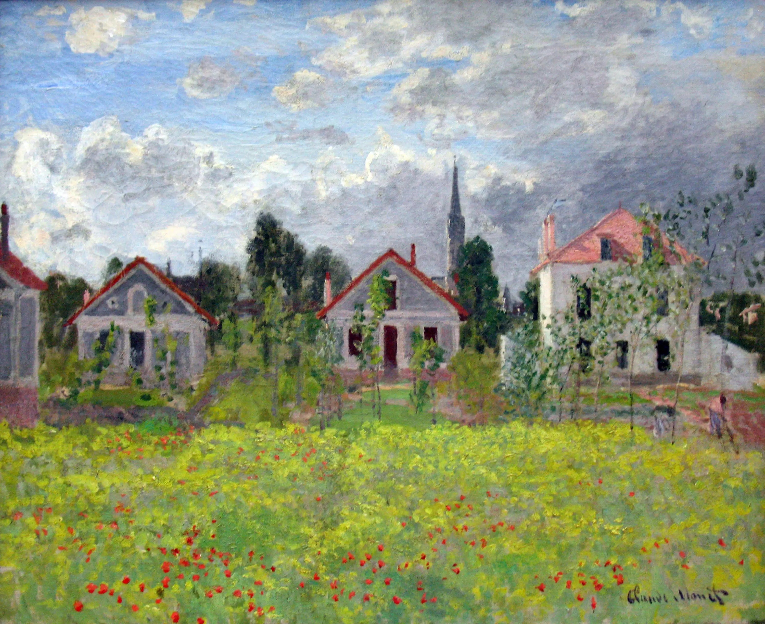 Les maisons d'Argenteuil - Claude Monet image 1 reproduction réalisée par Alpha Reproduction