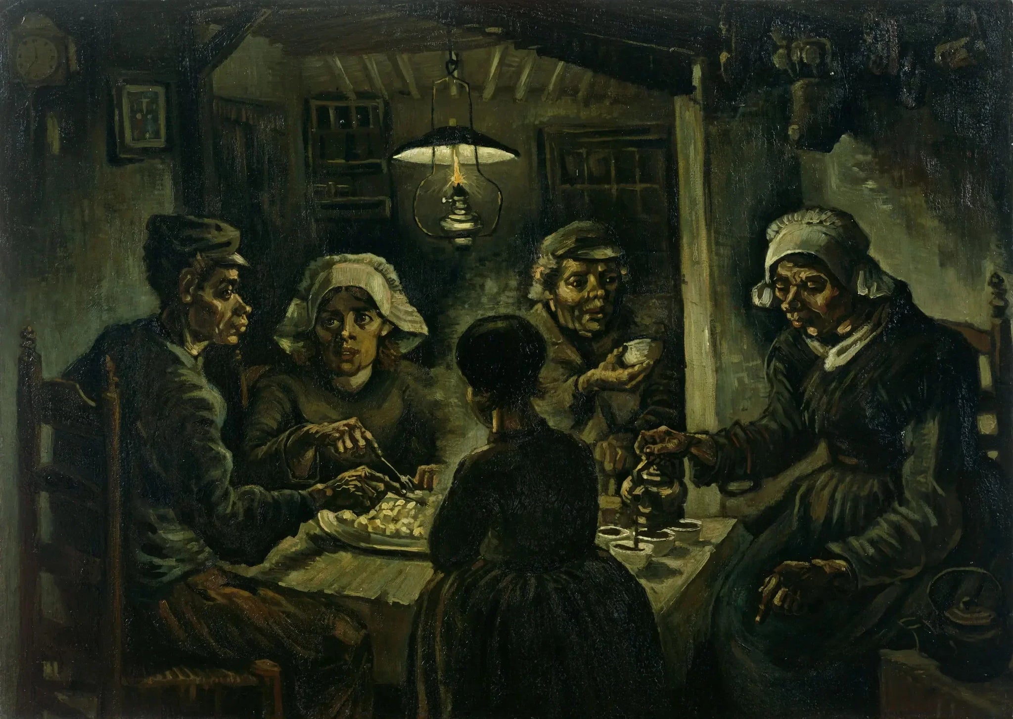 Les Mangeurs de pommes de terre - Vincent van Gogh image 1 tableau peint à l’huile sur toile