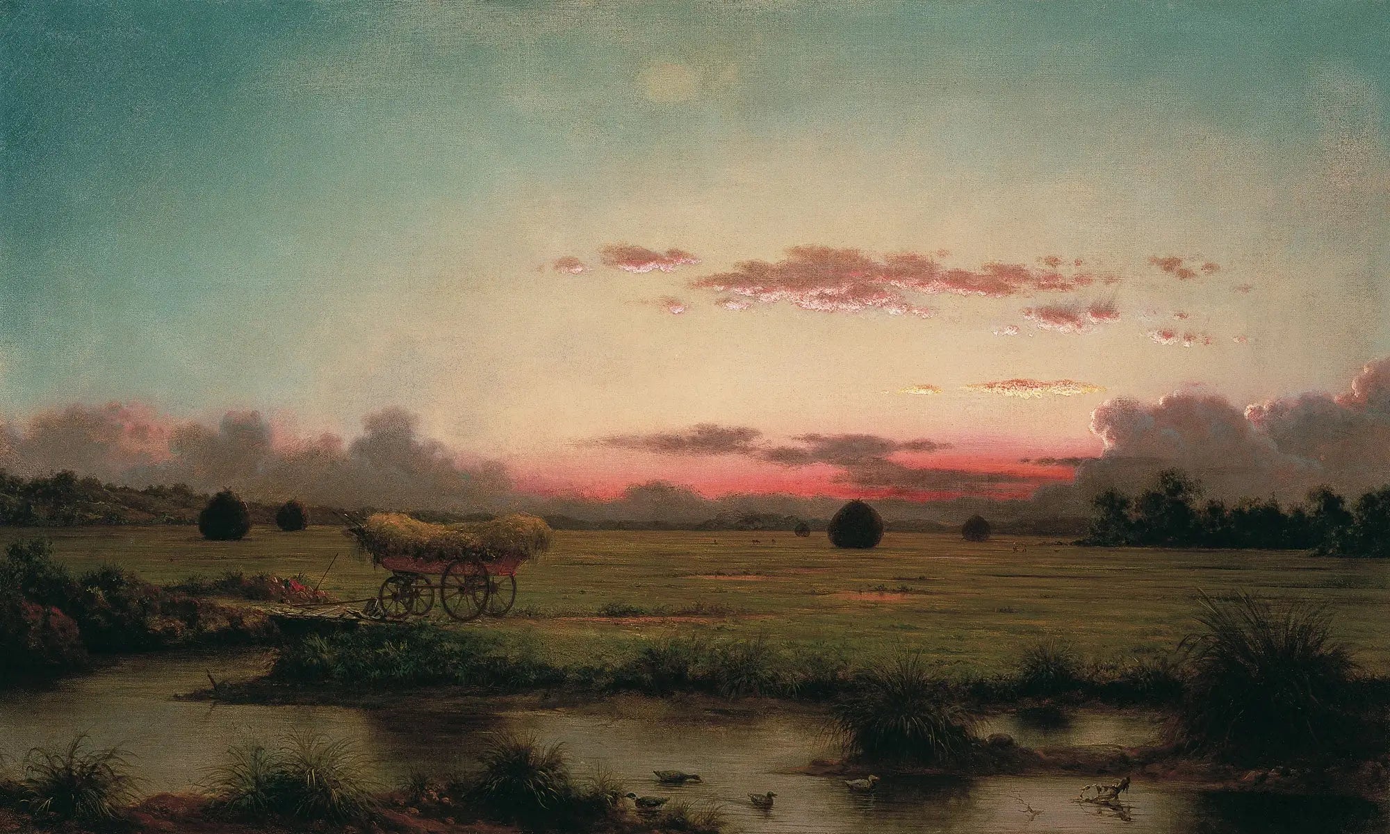 Les Marais de Rhode Island - Martin Johnson Heade image 1 copie de tableau peinte à la main