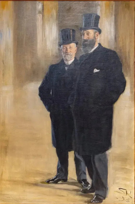 Th. WesselとEmil Vettの商人 - Peder Severin Krøyer